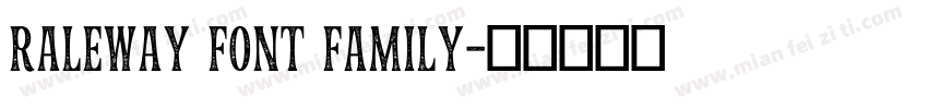 Raleway Font Family字体转换